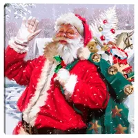 Santa Waving Canvas Art Print