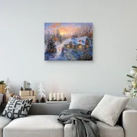 Christmas Cottage Canvas Art Print