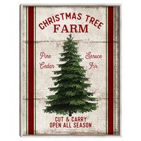 Christmas Tree Farm Wooden Wall Plaque