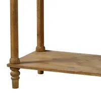 Natural Wooden 2-Drawer Console Table