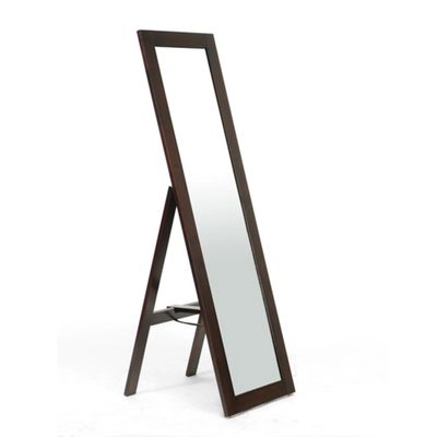 Dark Brown Modern Standing Mirror, 21x60 in.