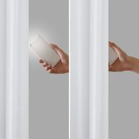 White Total Blackout Curtain Panel, 95 in.