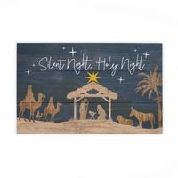 Silent Night Nativity Pallet Wall Plaque