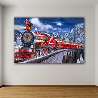 Santa Express Canvas Art Print