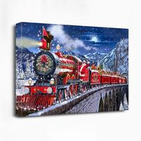 Santa Express Canvas Art Print