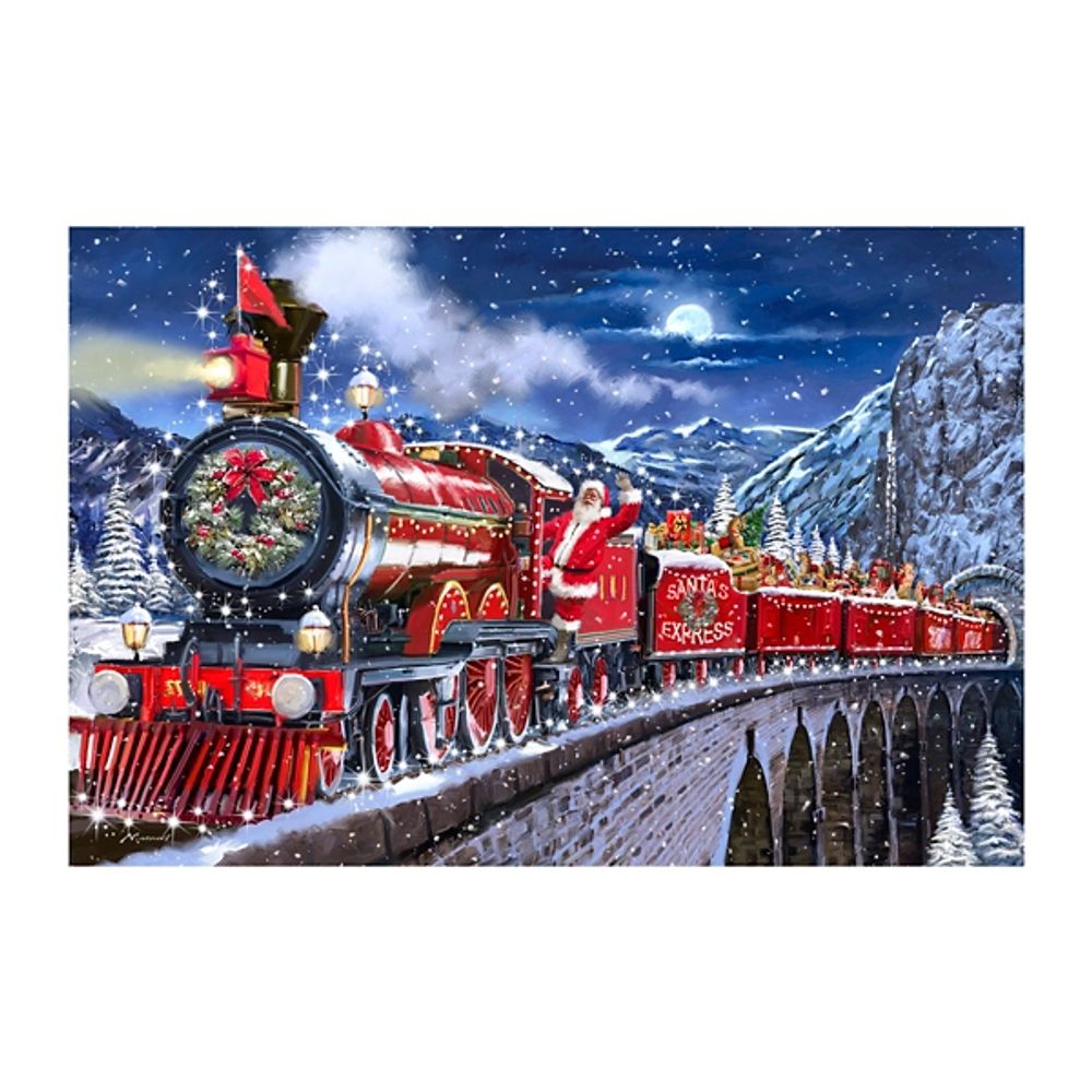 Santa Express Canvas Art Print