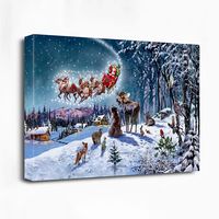 Magical Christmas Sleigh Canvas Art Print