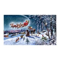Magical Christmas Sleigh Canvas Art Print