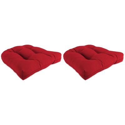 Red Veranda Outdoor Wicker Cushions, Set of 2