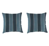 Indigo Stripe Wickenburg Outdoor Pillows, Set of 2