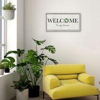 Welcome To Our Home Wreath Wall Plaque