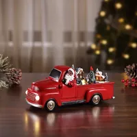 Red Animated Santa Claus Truck