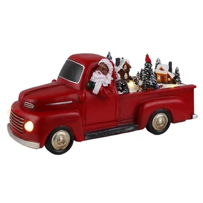 Red Animated Santa Claus Truck