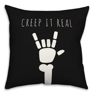 Skeleton Creep It Real Pillow