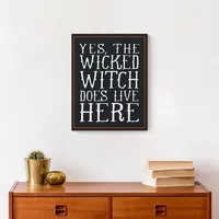 Wicked Witch Lives Here Canvas Art Print