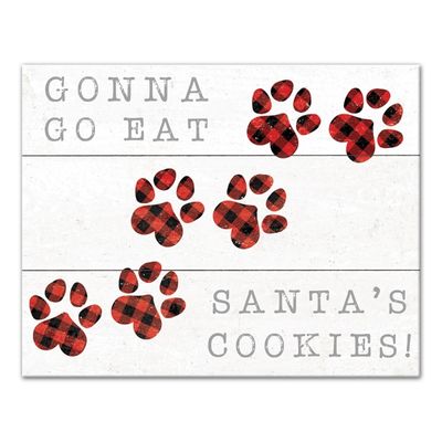 Gonna Go Eat Santa's Cookies Canvas Art Print