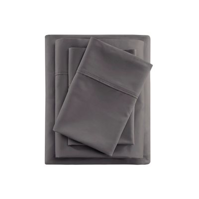 Dark Gray Rich Cooling Cotton Queen Sheet Set
