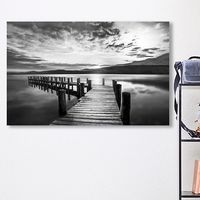 Evening Dock Canvas Art Print