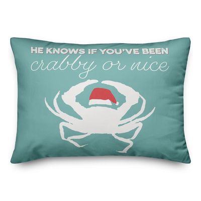 Crabby or Nice Accent Pillow