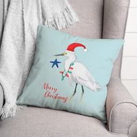 Christmas Crane Pillow