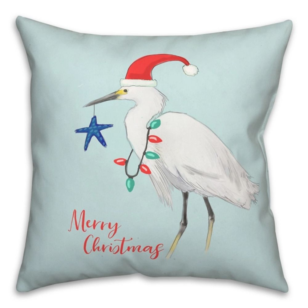 Christmas Crane Pillow