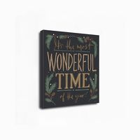 Black Most Wonderful Time Canvas Art Print