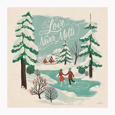 Love Never Melts Canvas Art Print