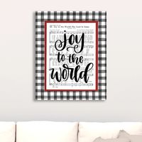 Joy To The World Music Sheet Canvas Art Print