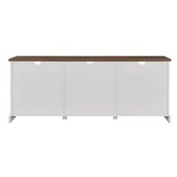 White Sliding Barn Door Media Cabinet