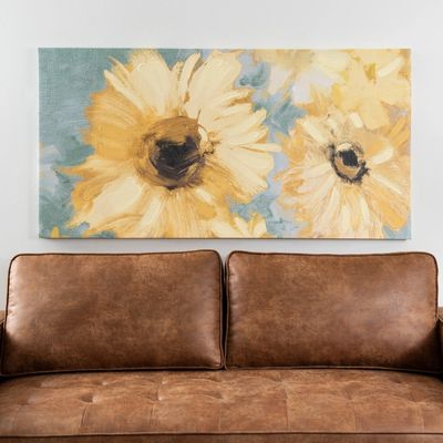 Sunflower Escape Canvas Art Print, 60x30 in.