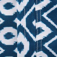 Blue Ikat Outdoor Tablecloth with Zipper