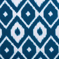 Blue Ikat Outdoor Tablecloth with Zipper