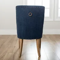 Julia Navy Upholstered Dining Chair