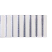 French Blue Zig Zag Stripe Table Runner, 72 in.