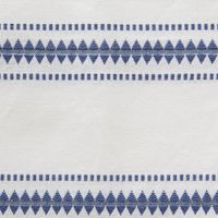 French Blue Zig Zag Stripe Table Runner, 72 in.