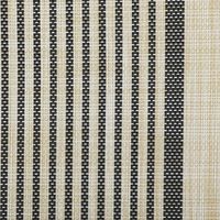 Black Stripe Woven Placemats, Set of 6