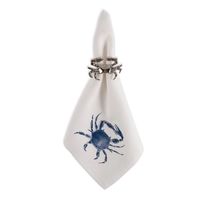 Blue Crab Printed Napkins, Set of 6