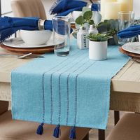 Blue Thera Stripe Table Runner