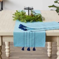 Blue Thera Stripe Table Runner