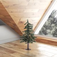 ft. Pre-Lit Natural Alpine Christmas Tree