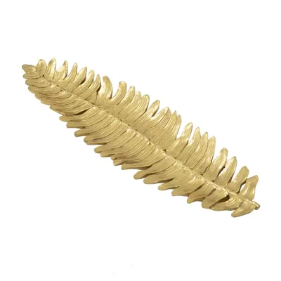 Flat Gold Feather Tray