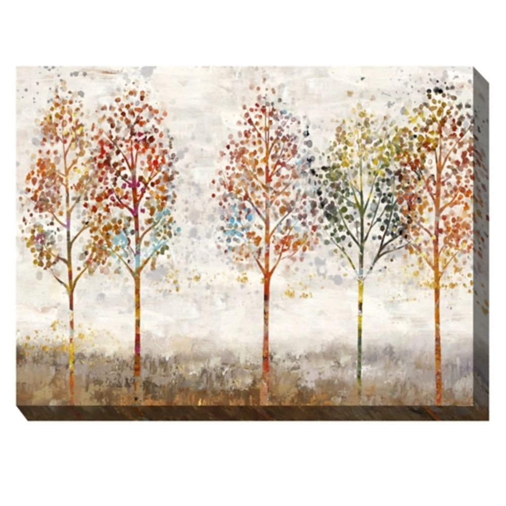 Young Forest Trees Outdoor Canvas Art Print