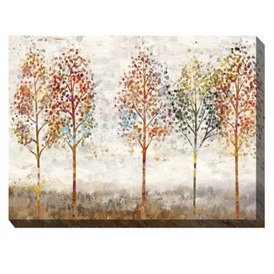 Young Forest Trees Outdoor Canvas Art Print