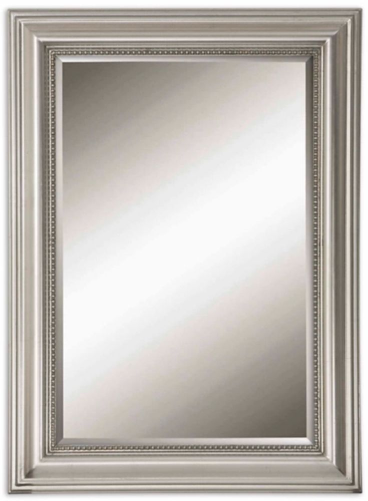 Wooden Silver Leaf Mirror