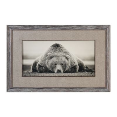 Deep Sleep Distressed Pine Wood Framed Art Print