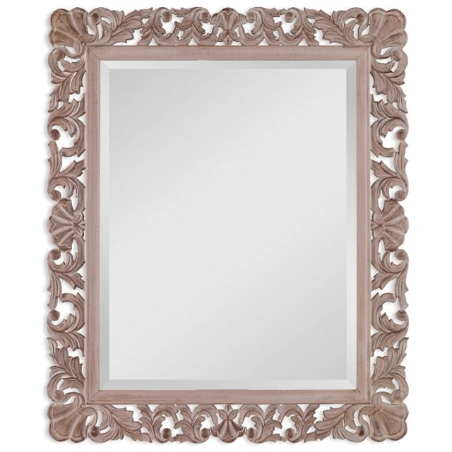 Kirkland's Round Natural Beaded Wood Wall Mirror