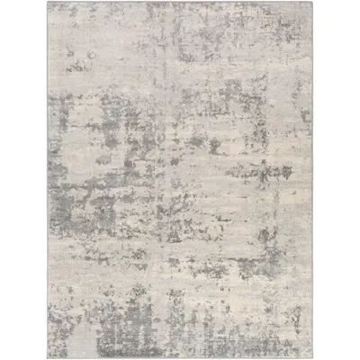 Gray Abstract Woven Area Rug