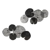 Multicolored Metal Circles Wall Plaques, Set of 2