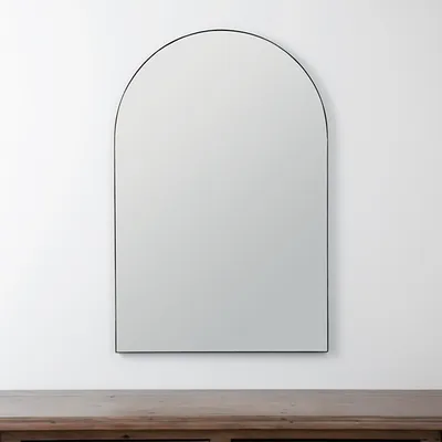 Black Linear Arch Wall Mirror