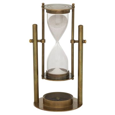 Brass Spinning Hourglass